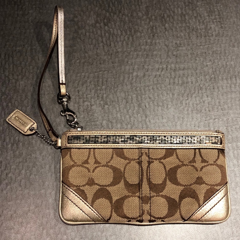 Coach Signature Wristlet